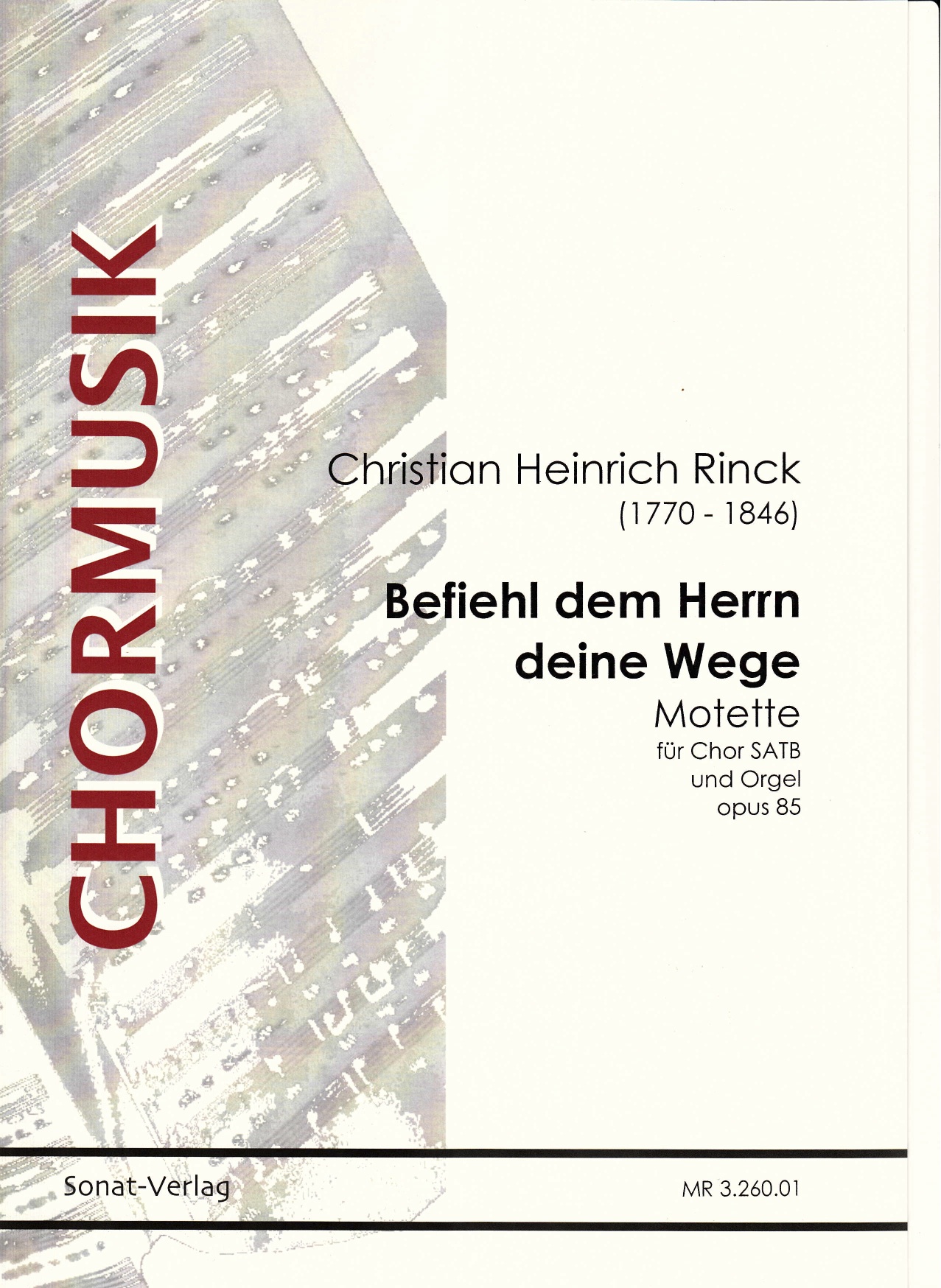 Rinck, Chr. H. (1770-1846): Befiehl dem Herrn deine Wege (PART)